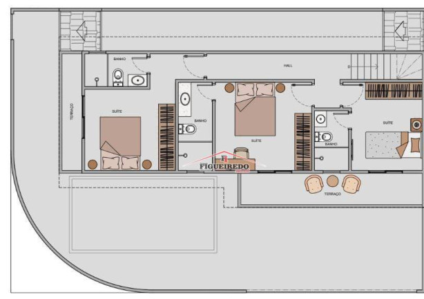 Imagem Sobrado com 3 Quartos à Venda, 127 m² em Vila Guilhermina - Praia Grande