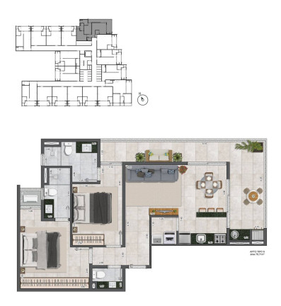 Apartamento com 1 Quarto à Venda, 35 m² em Praia Das Toninhas - Ubatuba