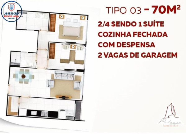 Imagem Apartamento com 2 Quartos para Alugar ou Temporada, 70 m² em Barro Vermelho - Natal
