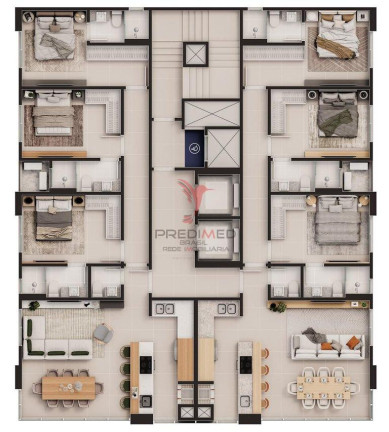 Imagem Apartamento com 3 Quartos à Venda, 108 m² em Perequê - Porto Belo Imagem Apartamento com 3 Quartos à Venda, 108 m² em Perequê - Porto Belo