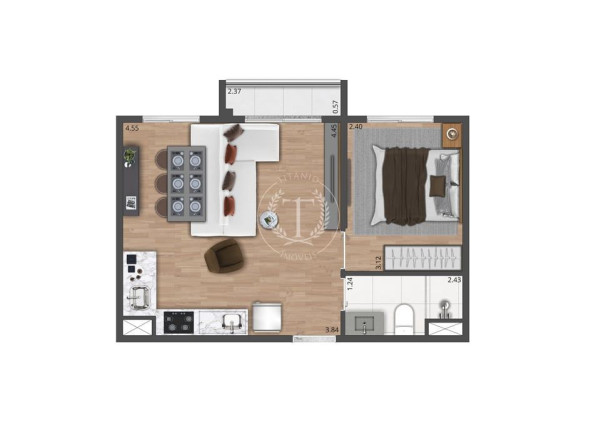 Imagem Apartamento com 1 Quarto à Venda, 27 m² em Moema - São Paulo