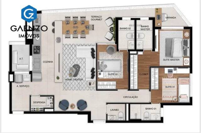 Imagem Apartamento com 3 Quartos à Venda, 115 m² em Vila Osasco - Osasco Imagem Apartamento com 3 Quartos à Venda, 115 m² em Vila Osasco - Osasco