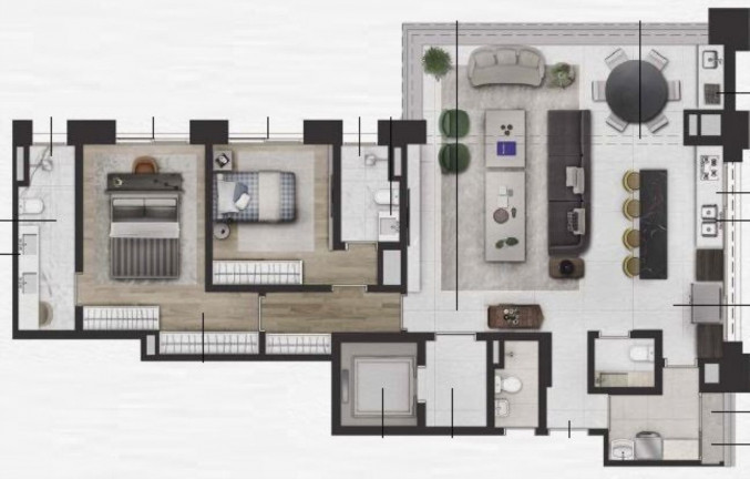 Imagem Imóvel com 2 Quartos à Venda, 195 m² em Itaim Bibi - São Paulo