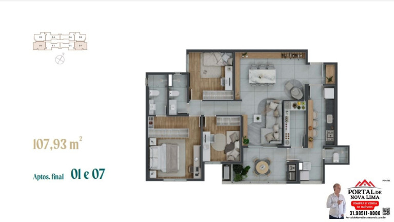 Imagem Apartamento com 4 Quartos à Venda, 94 m² em Vila Da Serra - Nova Lima Imagem Apartamento com 4 Quartos à Venda, 94 m² em Vila Da Serra - Nova Lima