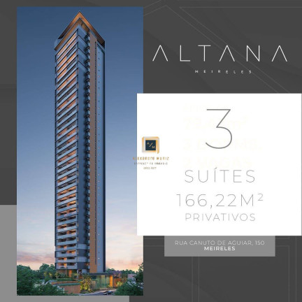 Apartamento com 3 Quartos à Venda, 166 m² em Meireles - Fortaleza