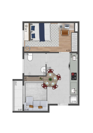 Imagem Apartamento com 1 Quarto à Venda, 27 m² em Moema - São Paulo