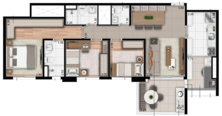 Imagem Imóvel com 3 Quartos à Venda, 88 m² em Anália Franco - São Paulo