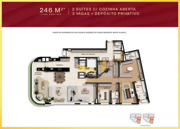 Imagem Apartamento com 3 Quartos à Venda, 246 m² em Alphaville Conde Ii - Barueri