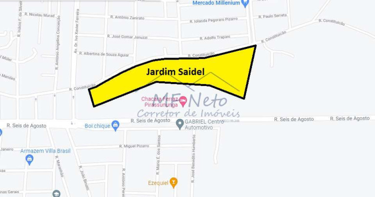 Terreno à Venda, 250 m² em Jardim Saidel - Pirassununga