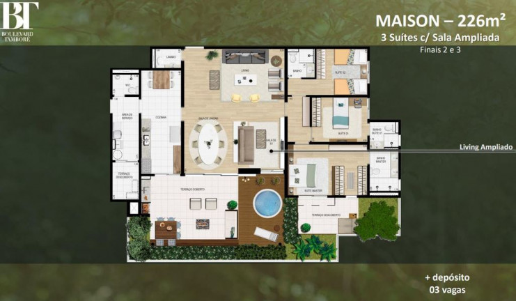 Imagem Apartamento com 3 Quartos à Venda, 136 m² em Tamboré - Santana De Parnaíba