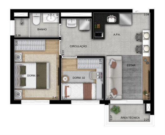 Imagem Apartamento com 1 Quarto à Venda, 28 m² em Vila Guilhermina - São Paulo