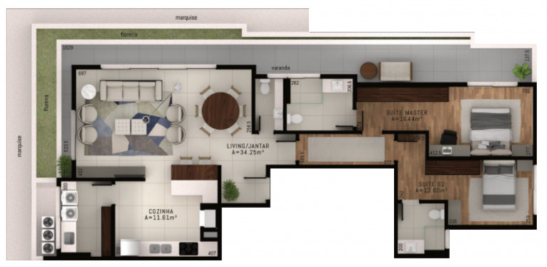 Imagem Imóvel com 3 Quartos à Venda, 152 m² em Centro - Florianópolis