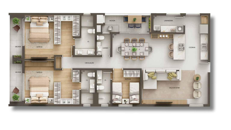 Imagem Apartamento à Venda, 142 m² em Centro - Araucaria Imagem Apartamento à Venda, 142 m² em Centro - Araucaria
