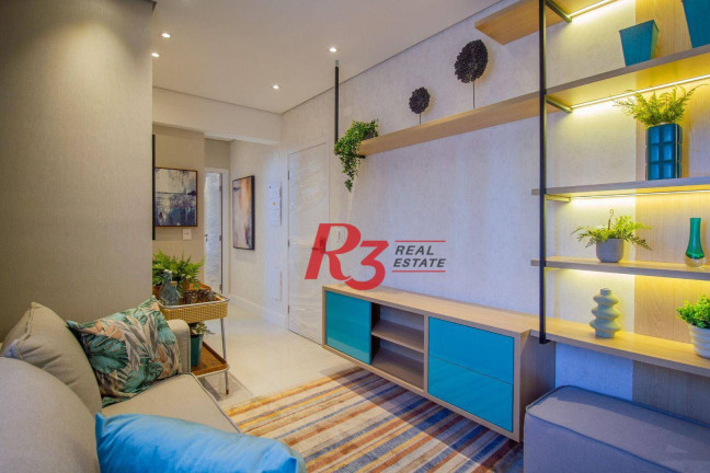 Imagem Apartamento com 1 Quarto à Venda, 44 m² em Ponta Da Praia - Santos
