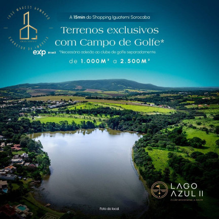 Terreno em Condomínio à Venda, 1.002 m² em Condomínio Lago Azul - Araçoiaba Da Serra