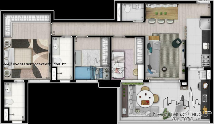 Imagem Apartamento com 3 Quartos à Venda, 105 m² em Tatuapé - São Paulo Imagem Apartamento com 3 Quartos à Venda, 105 m² em Tatuapé - São Paulo