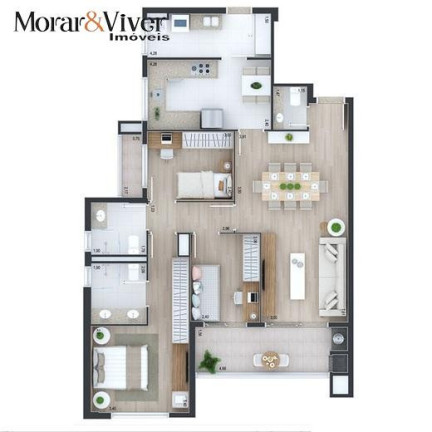 Imagem Apartamento com 3 Quartos à Venda, 106 m² em Juvevê - Curitiba