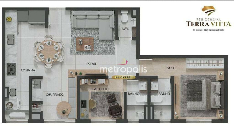 Imagem Apartamento com 3 Quartos à Venda, 86 m² em Barcelona - São Caetano Do Sul Imagem Apartamento com 3 Quartos à Venda, 86 m² em Barcelona - São Caetano Do Sul