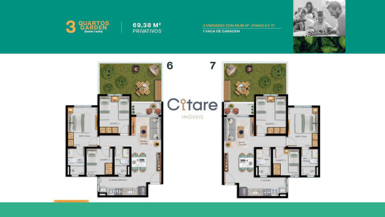 Imagem Apartamento com 3 Quartos à Venda,  em Luciano Cavalcante - Fortaleza