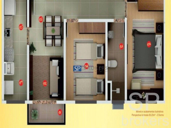 Imagem Apartamento com 2 Quartos à Venda, 58 m² em Santa Claudina - Vinhedo Imagem Apartamento com 2 Quartos à Venda, 58 m² em Santa Claudina - Vinhedo