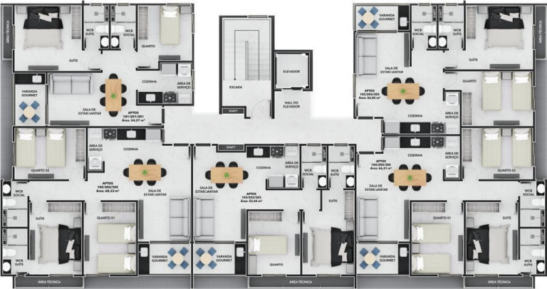 Imagem Apartamento com 2 Quartos à Venda, 53 m² em Bessa - João Pessoa Imagem Apartamento com 2 Quartos à Venda, 53 m² em Bessa - João Pessoa