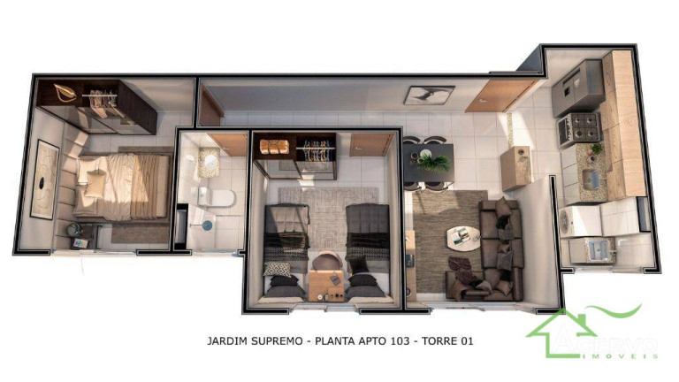 Imagem Apartamento com 2 Quartos à Venda, 42 m² em São Pedro - Juiz De Fora Imagem Apartamento com 2 Quartos à Venda, 42 m² em São Pedro - Juiz De Fora