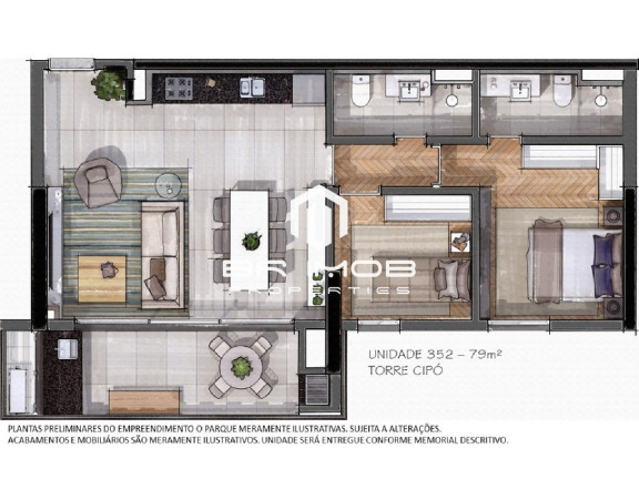 Imóvel com 2 Quartos à Venda, 78 m² em Brooklin Paulista - São Paulo
