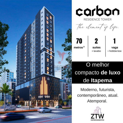 Imagem Apartamento com 2 Quartos à Venda, 70 m² em Jardim Praia Mar - Itapema