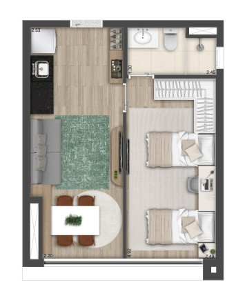 Apartamento com 1 Quarto à Venda, 36 m² em Vila Clementino - São Paulo