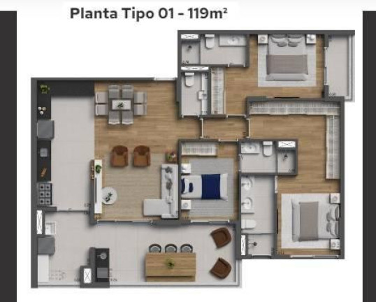 Imagem Apartamento com 3 Quartos à Venda, 120 m² Imagem Apartamento com 3 Quartos à Venda, 120 m²