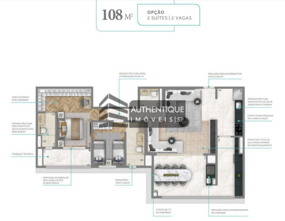 Imagem Apartamento com 2 Quartos à Venda, 75 m² em Jardim Da Glória - São Paulo