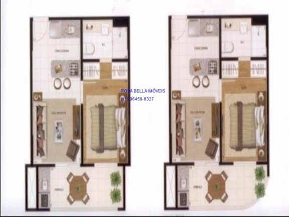 Imagem Flat com 1 Quarto à Venda, 35 m² em Vila Arens Ii - Jundiaí Imagem Flat com 1 Quarto à Venda, 35 m² em Vila Arens Ii - Jundiaí