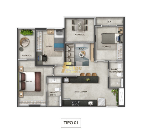Imagem Imóvel com 3 Quartos à Venda, 91 m² em Praia De Itaparica - Vila Velha Imagem Imóvel com 3 Quartos à Venda, 91 m² em Praia De Itaparica - Vila Velha