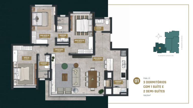 Imagem Apartamento com 3 Quartos à Venda, 108 m² em Centro - Torres Imagem Apartamento com 3 Quartos à Venda, 108 m² em Centro - Torres