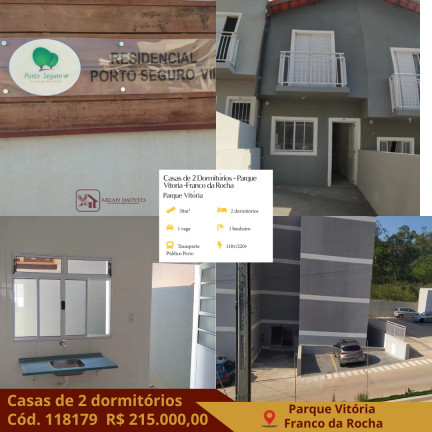 Imagem Casa com 2 Quartos à Venda, 58 m² em Parque Vitória - Franco Da Rocha