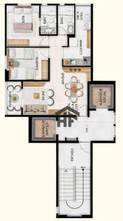 Imagem Apartamento com 2 Quartos à Venda, 53 m² em Torre - Recife