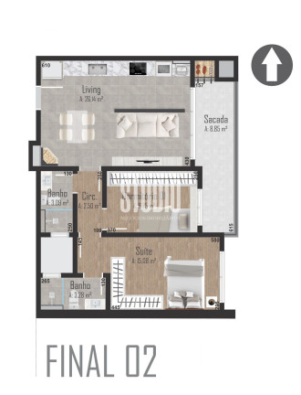 Imagem Apartamento com 2 Quartos à Venda, 81 m² em Centro - Garibaldi Imagem Apartamento com 2 Quartos à Venda, 81 m² em Centro - Garibaldi
