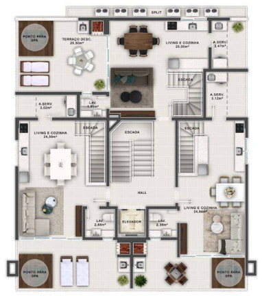 Imagem Apartamento com 3 Quartos à Venda, 113 m² em Canto Grande - Bombinhas Imagem Apartamento com 3 Quartos à Venda, 113 m² em Canto Grande - Bombinhas