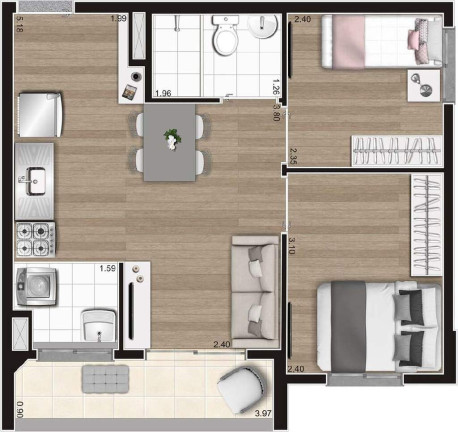 Imagem Apartamento com 2 Quartos à Venda, 43 m² em Vila Leopoldina - São Paulo Imagem Apartamento com 2 Quartos à Venda, 43 m² em Vila Leopoldina - São Paulo