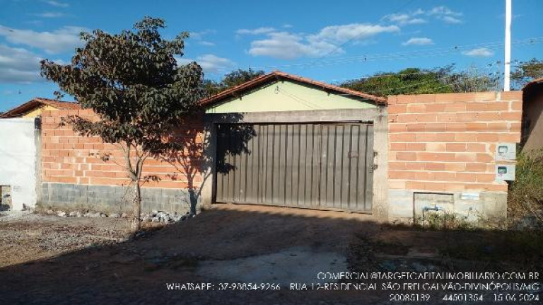 Casa com 2 Quartos à Venda, 160 m² em Residencial Sao Frei Galvao - Divinopolis