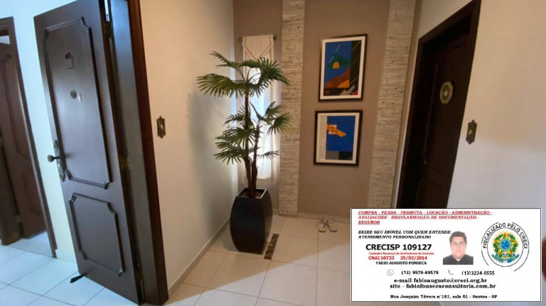 Imagem Apartamento com 3 Quartos à Venda, Locação ou Temporada, 265 m² em Aparecida - Santos Imagem Apartamento com 3 Quartos à Venda, Locação ou Temporada, 265 m² em Aparecida - Santos