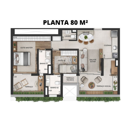 Imagem Imóvel com 2 Quartos à Venda, 80 m² em Moema - São Paulo