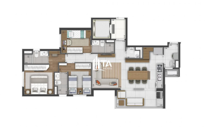 Imagem Imóvel com 3 Quartos à Venda, 98 m² em Taquaral - Campinas