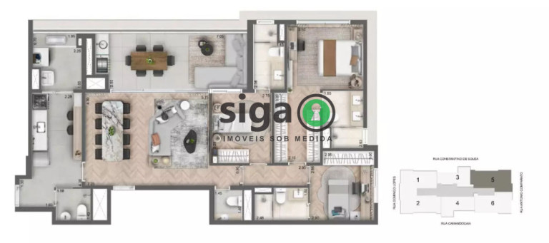 Imagem Apartamento com 3 Quartos à Venda, 135 m² em Campo Belo - São Paulo Imagem Apartamento com 3 Quartos à Venda, 135 m² em Campo Belo - São Paulo