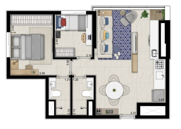 Imagem Apartamento com 3 Quartos à Venda, 59 m² em Ipiranga - São Paulo Imagem Apartamento com 3 Quartos à Venda, 59 m² em Ipiranga - São Paulo
