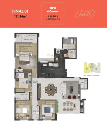 Imagem Apartamento com 4 Quartos à Venda, 146 m² em Gutierrez - Belo Horizonte Imagem Apartamento com 4 Quartos à Venda, 146 m² em Gutierrez - Belo Horizonte