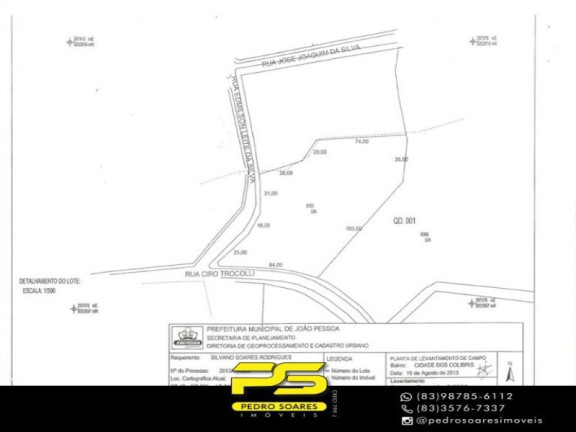 Terreno à Venda, 10.000 m² em Cidade Dos Colibris - João Pessoa