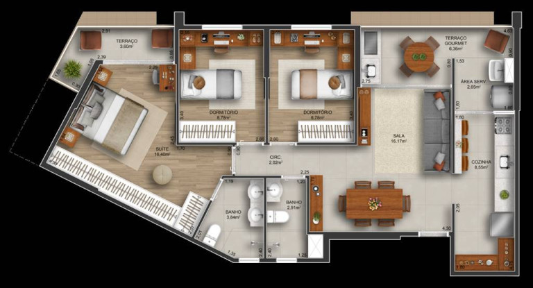 Imagem Apartamento com 3 Quartos à Venda, 94 m² em Gonzaga - Santos Imagem Apartamento com 3 Quartos à Venda, 94 m² em Gonzaga - Santos