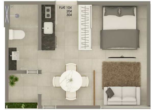 Imagem Studio com 1 Quarto à Venda, 29 m² em Jardim Oceania - João Pessoa