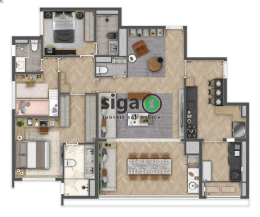 Imagem Apartamento com 3 Quartos à Venda, 132 m² em Vila Clementino - São Paulo Imagem Apartamento com 3 Quartos à Venda, 132 m² em Vila Clementino - São Paulo